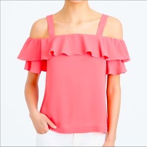 J Crew Cold Shoulder Blouse, Size 00
